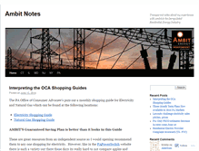 Tablet Screenshot of ambitnotes.wordpress.com