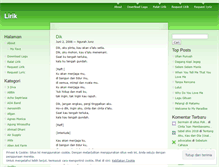 Tablet Screenshot of lirik.wordpress.com