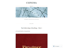 Tablet Screenshot of ciiinema.wordpress.com