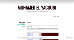 Desktop Screenshot of melyacoubi.wordpress.com