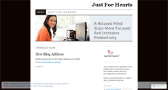 Desktop Screenshot of justforhearts.wordpress.com
