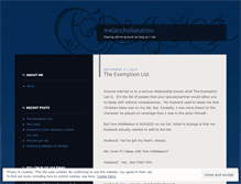 Tablet Screenshot of melancholianation.wordpress.com