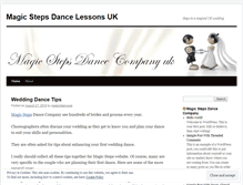 Tablet Screenshot of magicstepsdance.wordpress.com