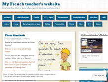 Tablet Screenshot of myfrenchteacherswebsite.wordpress.com
