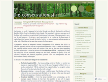 Tablet Screenshot of conservationist.wordpress.com