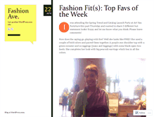 Tablet Screenshot of cmystylefashionave.wordpress.com