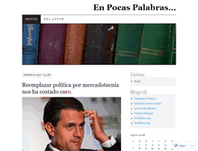 Tablet Screenshot of columnaenpocaspalabras.wordpress.com