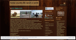 Desktop Screenshot of horsecountryliferanch.wordpress.com