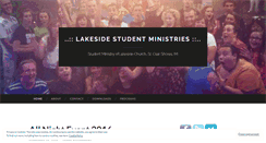 Desktop Screenshot of lakesidestudentministries.wordpress.com