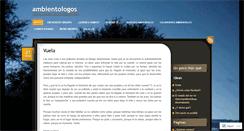 Desktop Screenshot of ambientologos.wordpress.com