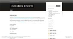 Desktop Screenshot of freebeerrecipes.wordpress.com