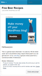 Mobile Screenshot of freebeerrecipes.wordpress.com