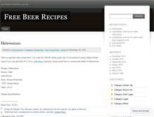 Tablet Screenshot of freebeerrecipes.wordpress.com