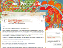 Tablet Screenshot of passionatepentecostal.wordpress.com