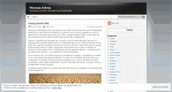Desktop Screenshot of mexicanzebras.wordpress.com