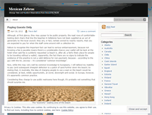 Tablet Screenshot of mexicanzebras.wordpress.com