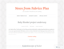 Tablet Screenshot of fabricsplus.wordpress.com