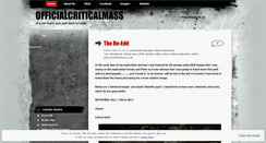 Desktop Screenshot of officialcriticalmass.wordpress.com