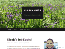 Tablet Screenshot of alaskaknits.wordpress.com