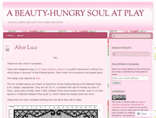 Tablet Screenshot of beautyhungrysoul.wordpress.com