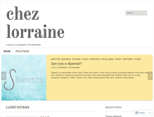 Tablet Screenshot of chezlorraine.wordpress.com