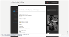 Desktop Screenshot of macharding.wordpress.com