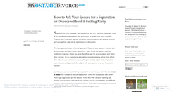 Desktop Screenshot of myontariodivorce.wordpress.com