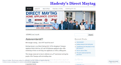 Desktop Screenshot of hadestysdirectmaytag.wordpress.com