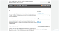 Desktop Screenshot of bewegungsstoerung.wordpress.com