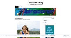 Desktop Screenshot of ganadores.wordpress.com