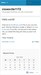 Mobile Screenshot of ciawavite1172.wordpress.com