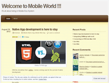 Tablet Screenshot of mobworld.wordpress.com