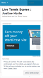 Mobile Screenshot of livetennisscores.wordpress.com