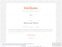 Tablet Screenshot of kiwihome.wordpress.com
