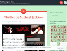 Tablet Screenshot of partiturasparaclase.wordpress.com