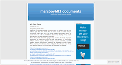 Desktop Screenshot of marsboy683documents.wordpress.com
