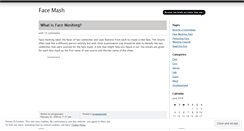 Desktop Screenshot of facemash.wordpress.com