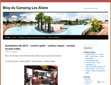 Tablet Screenshot of campinglesalizes.wordpress.com