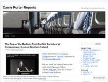 Tablet Screenshot of carrieporter.wordpress.com