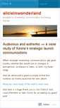 Mobile Screenshot of alicieinwonderland.wordpress.com
