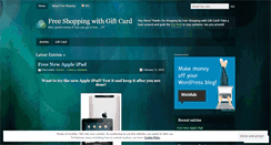 Desktop Screenshot of freeshoping.wordpress.com