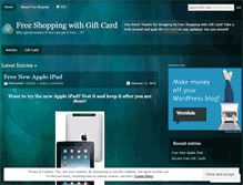 Tablet Screenshot of freeshoping.wordpress.com