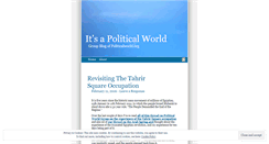 Desktop Screenshot of itsapoliticalworld.wordpress.com