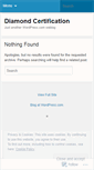 Mobile Screenshot of diamondcertificationlaboratoryofaustralia.wordpress.com