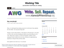 Tablet Screenshot of alamedawritersgroup.wordpress.com