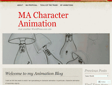 Tablet Screenshot of chrismcdonnellanimation.wordpress.com