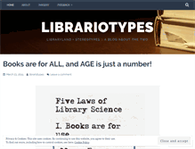 Tablet Screenshot of librariotypes.wordpress.com