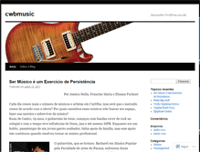 Tablet Screenshot of cwbmusic.wordpress.com