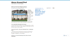 Desktop Screenshot of abovegroundpooltips.wordpress.com