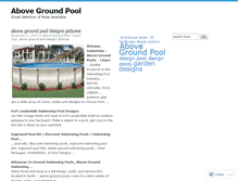 Tablet Screenshot of abovegroundpooltips.wordpress.com